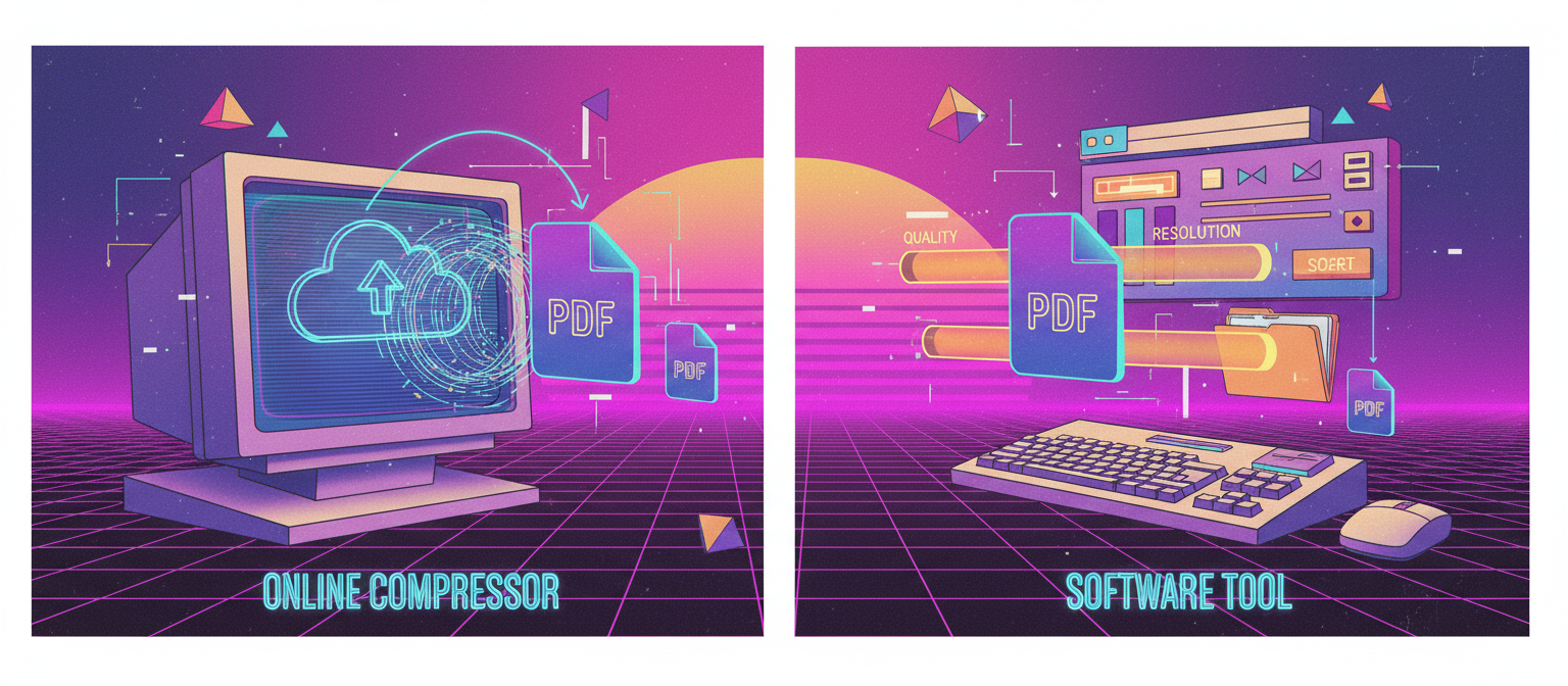 Compress PDF files to reduce size online for free using ConvertKr's PDF compressor