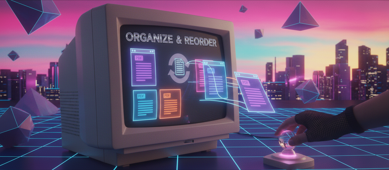 Organize and reorder PDF pages online for free using ConvertKr's PDF organizer tool