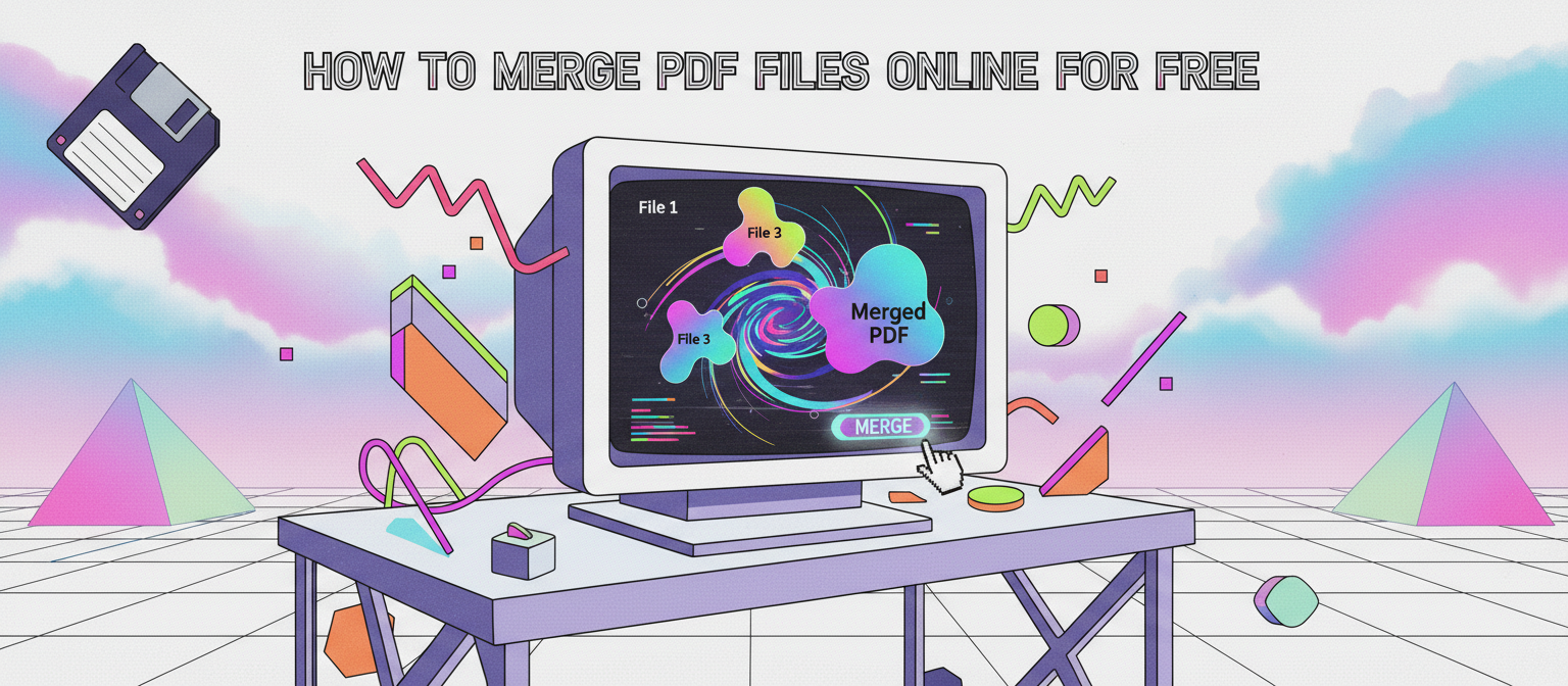 Merge PDF files online for free using ConvertKr's PDF merger tool