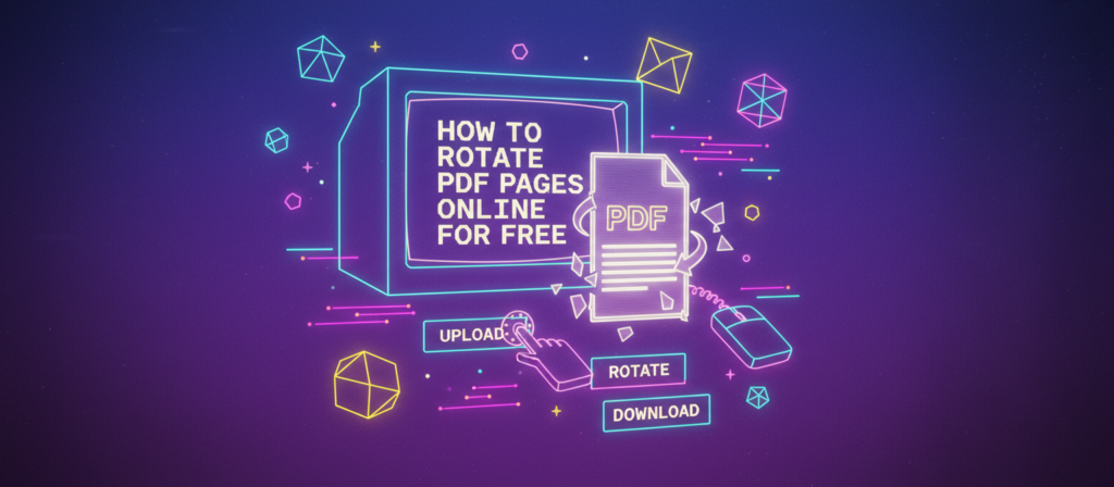 Rotate PDF pages online for free using ConvertKr's PDF rotation tool