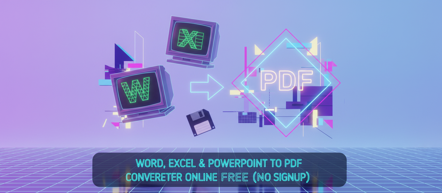 Convert Word, Excel & PowerPoint to PDF online free — and back. No signup, no watermarks, perfect formatting.
