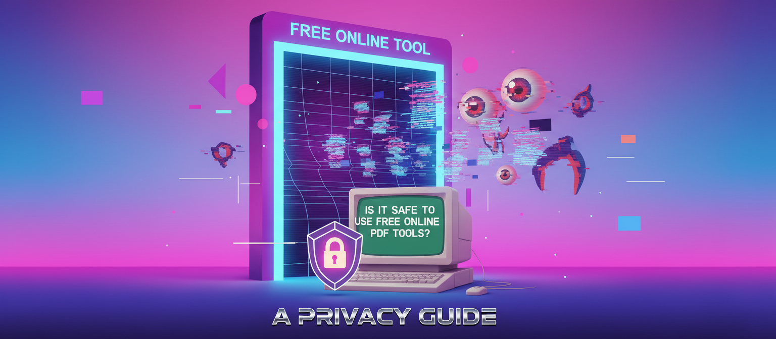 Guide to safely using free online PDF tools — comparing server-side vs browser-based processing for document privacy.