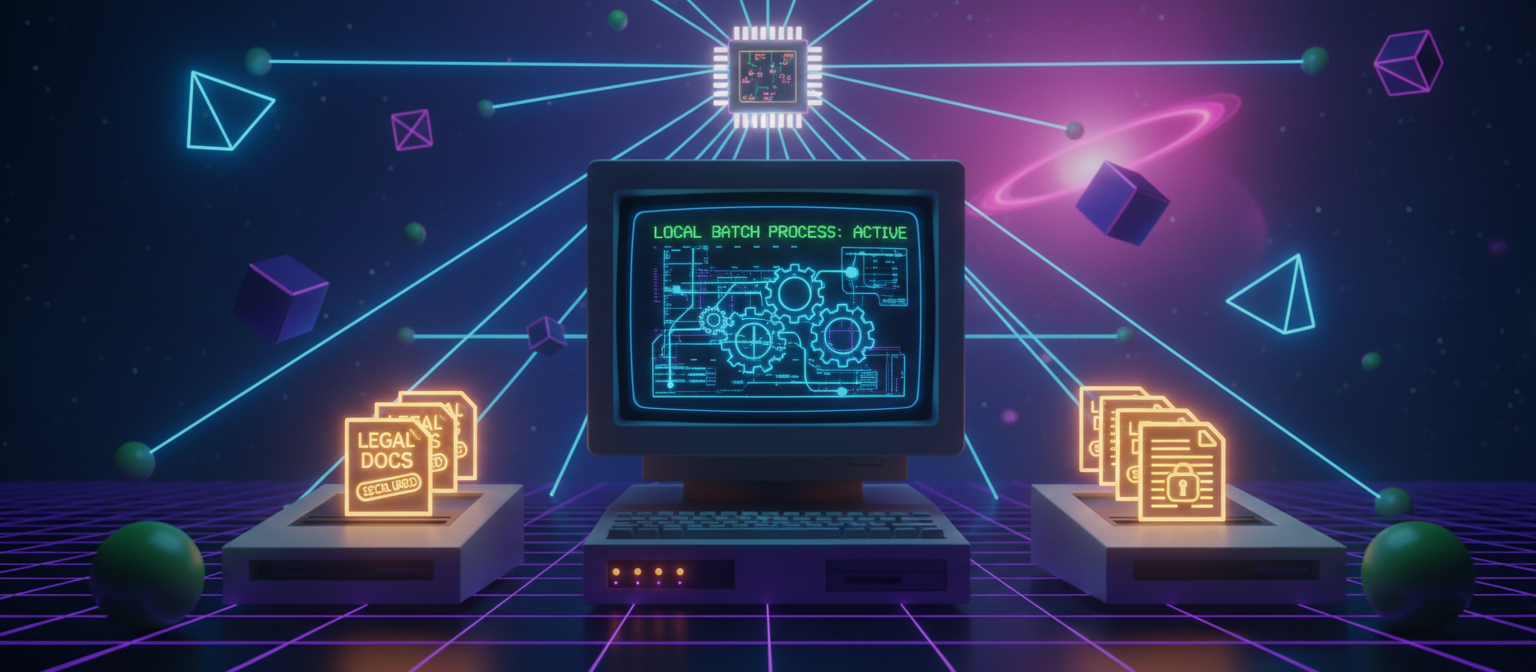 Law firm document workflow showing PDF merge, redact, and page numbering done locally