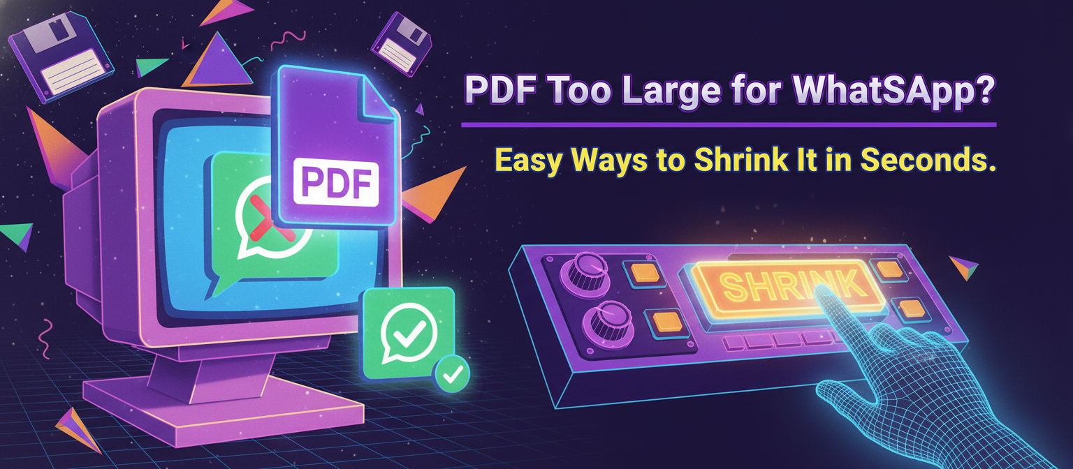 How to compress a large PDF that is too big to send on WhatsApp, email, or Outlook