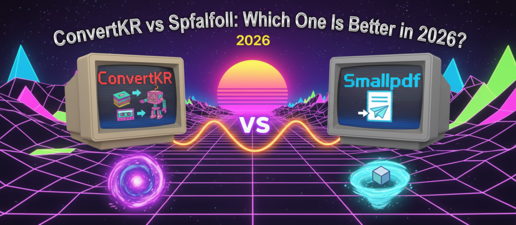 ConvertKR vs Smallpdf side-by-side comparison showing pricing and features in 2026